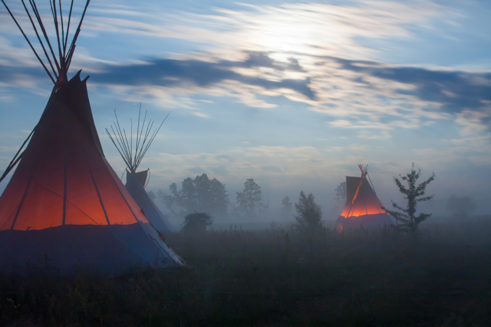 Teepee,Night