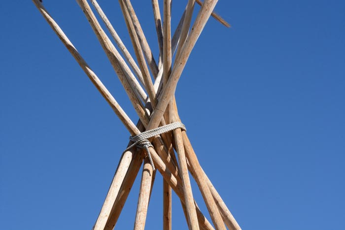 Wooden Teepee Poles